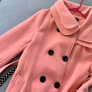 Vintage Dolly Pink Double Breasted Coat